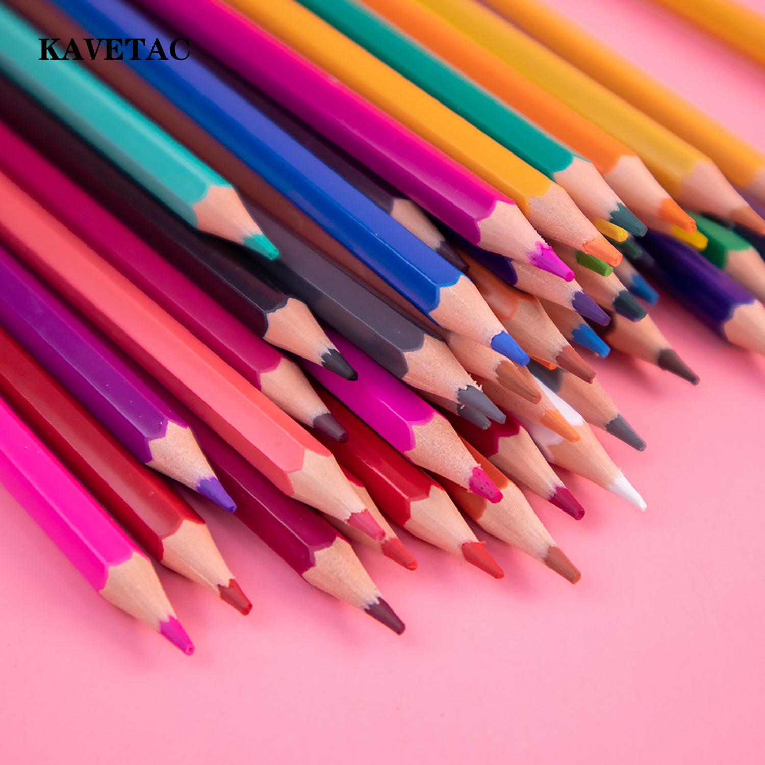 KAVETAC Colored Pencils, 24-Color Oil-Based Drawing Pencils for Adult Coloring, Student Art & Sketching