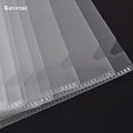 KAVETAC Document Covers, A4 Clear L-Type Plastic File Sleeves, 30 Pack Waterproof Single Sheet Protectors