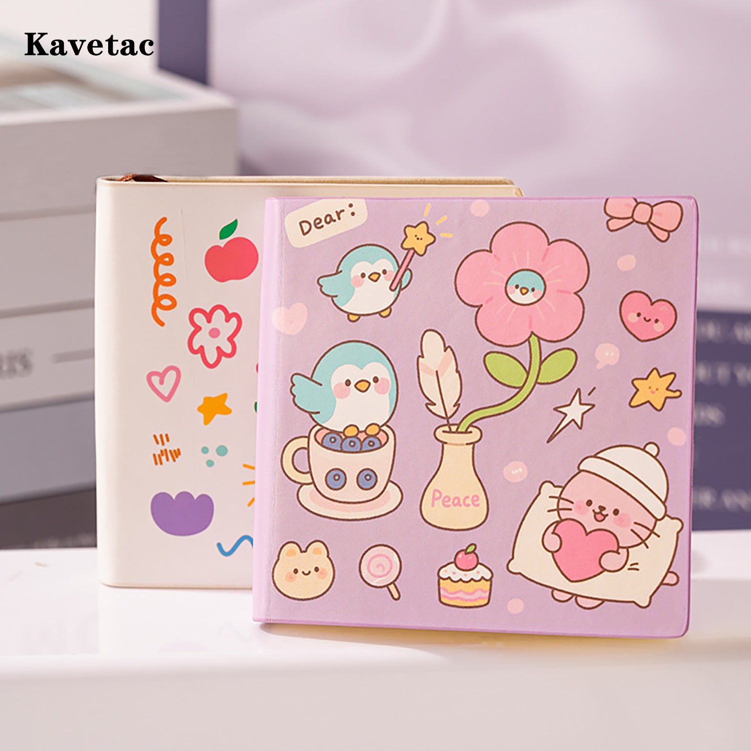 KAVETAC Cute Blank Journal, Hardcover Blank Notebook for DIY Journaling & Creative Projects