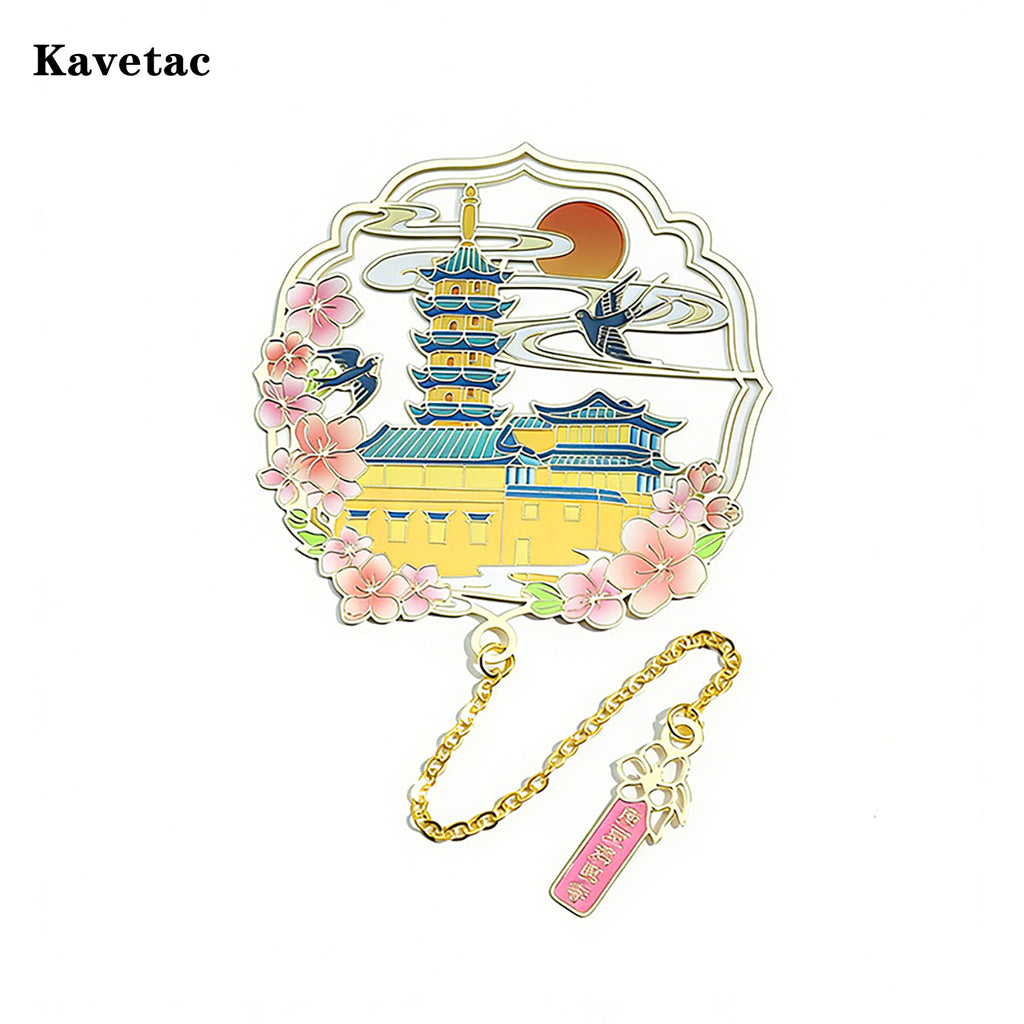 KAVETAC Ornate Metal Bookmarks, Exquisite Hollowed-Out Book Marks with Tassels for Students & Collectors