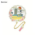 KAVETAC Ornate Metal Bookmarks, Exquisite Hollowed-Out Book Marks with Tassels for Students & Collectors