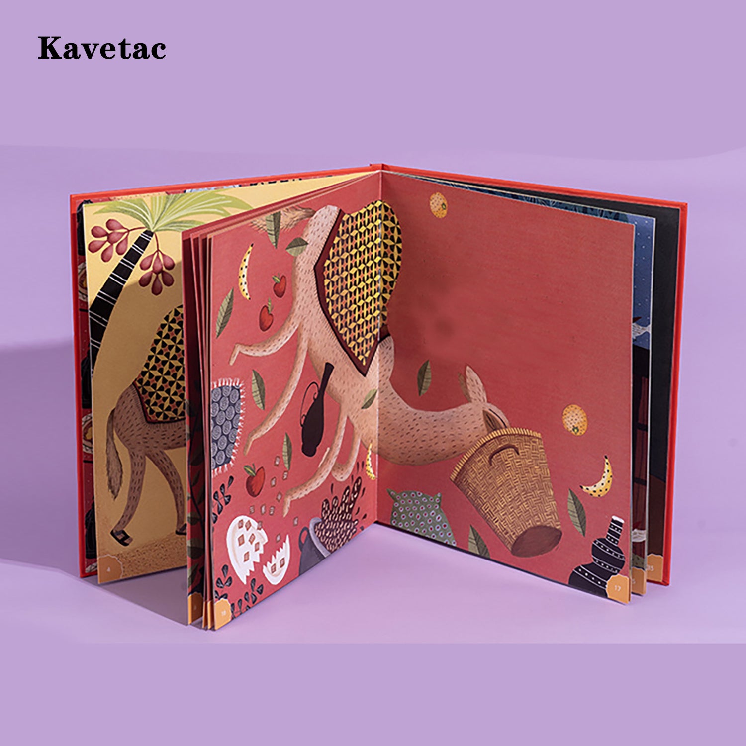 KAVETAC Hardcover Self-Adhesive Photo Album, DIY Scrapbook with 30 Sheets for Photos & Crafts