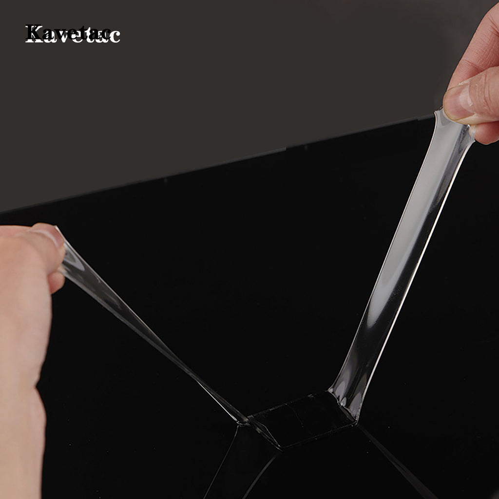 KAVETAC Nano Double-Sided Adhesive Tape, Reusable Clear Sticky Tape for Home & Office