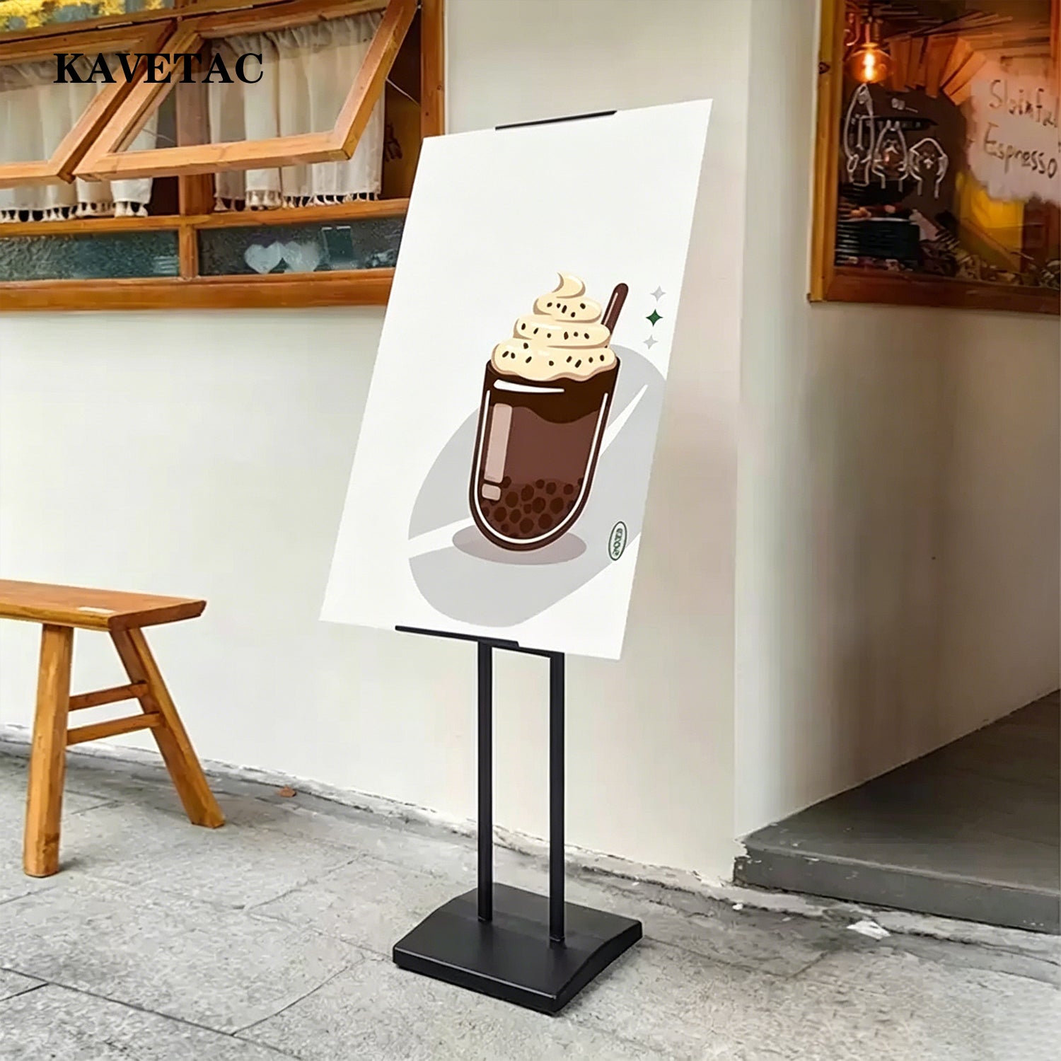 KAVETAC Custom Printed Paper Advertising Boards, Customizable for Store Openings, Hiring & Menu Promotions