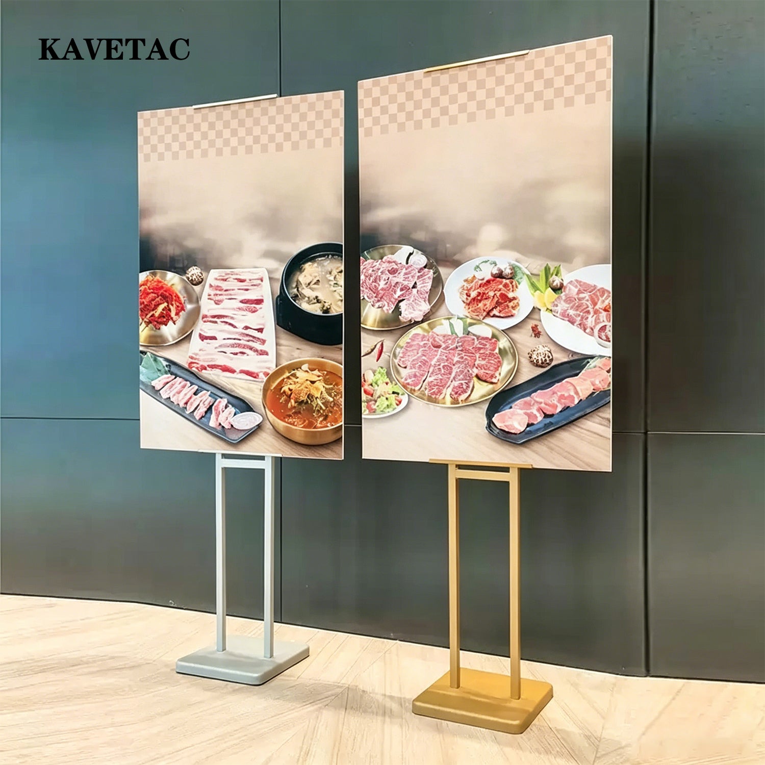 KAVETAC Custom Printed Paper Advertising Boards, Customizable for Store Openings, Hiring & Menu Promotions