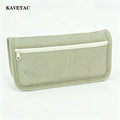 KAVETAC Pencil Cases, Double-Layer Zipper Pencil Bag, Large Capacity Canvas Stationery Organizer with Custom Logo Available