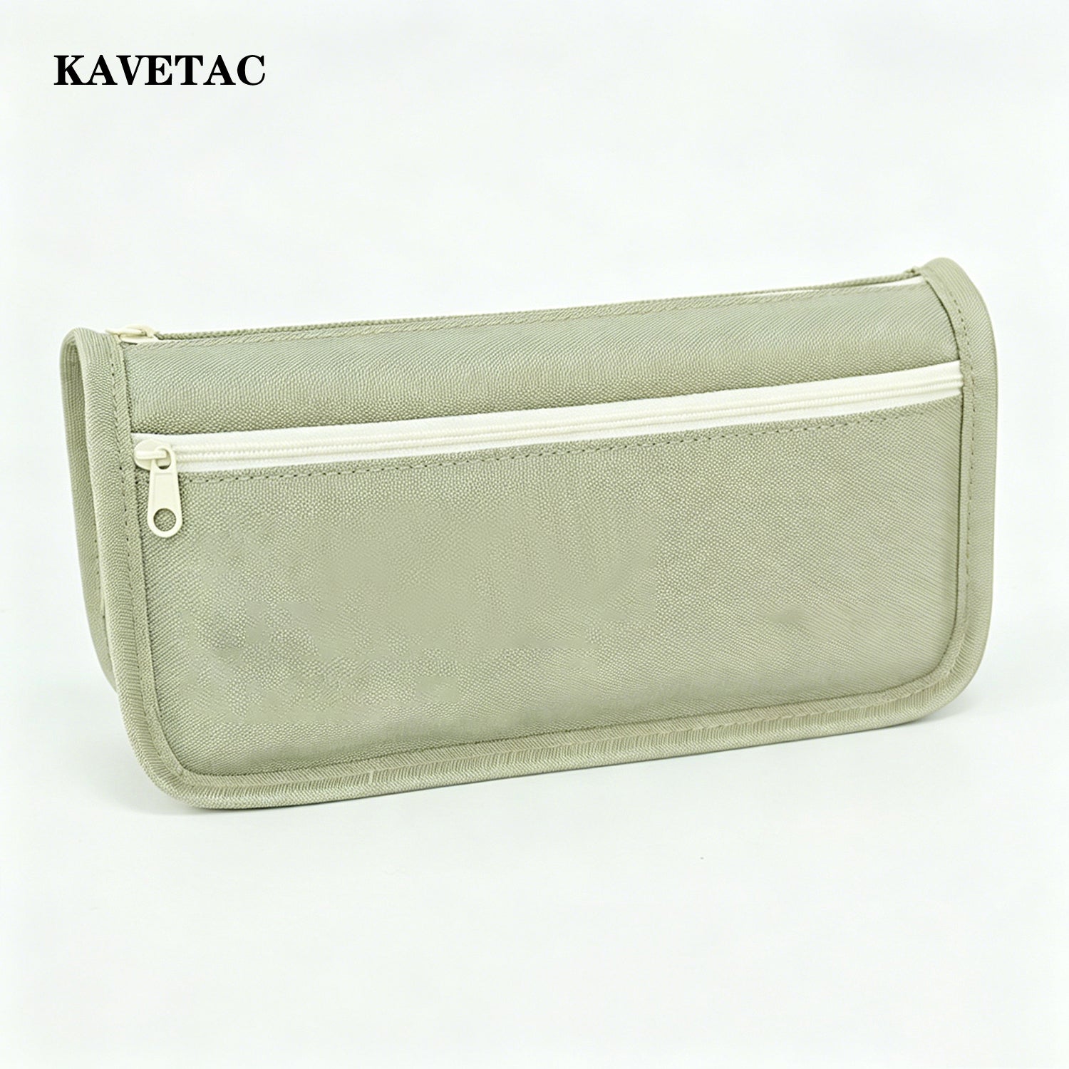 KAVETAC Pencil Cases, Double-Layer Zipper Pencil Bag, Large Capacity Canvas Stationery Organizer with Custom Logo Available