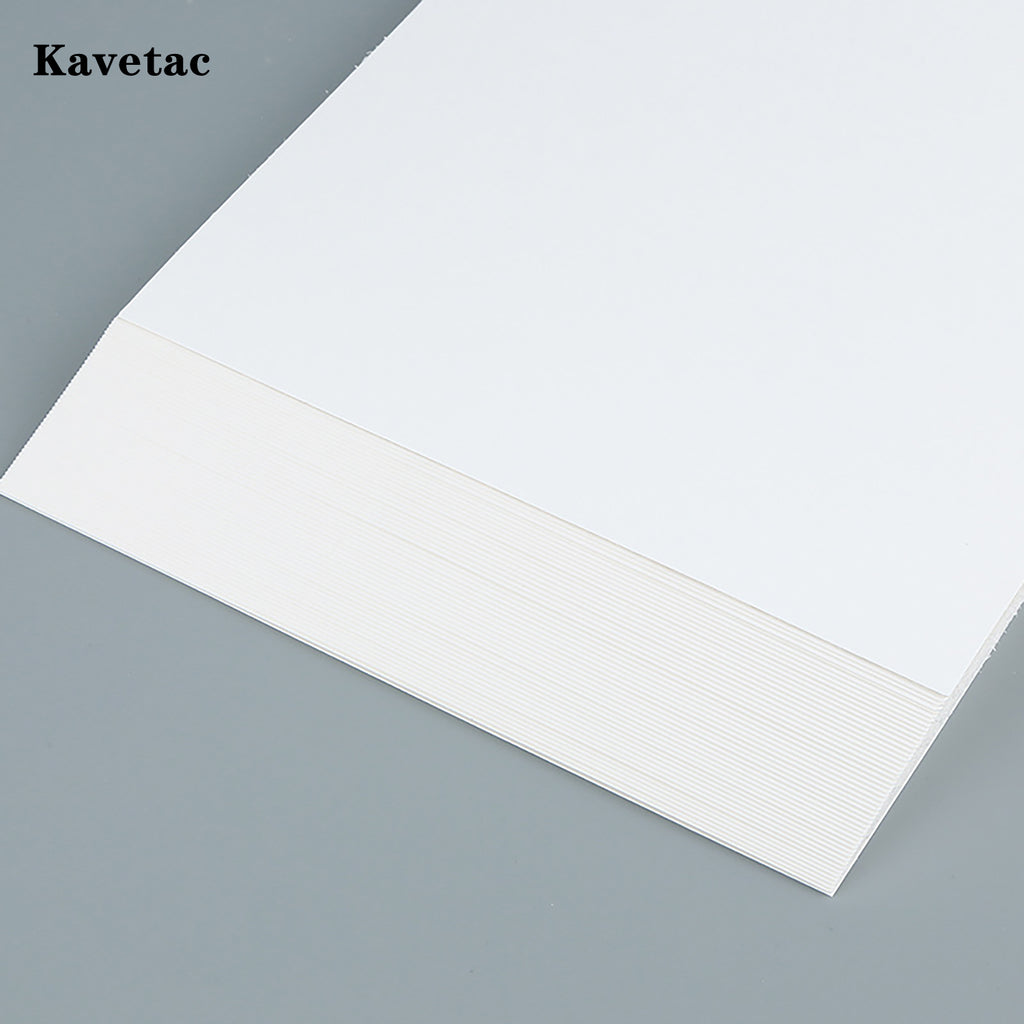 KAVETAC Self-Adhesive Blank White Cardstock, 1.5mm Thick, A4 Size, 10PCS DIY Cards for Crafts & Drawing