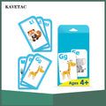 KAVETAC Early education vocabulary cards featuring English words for animals