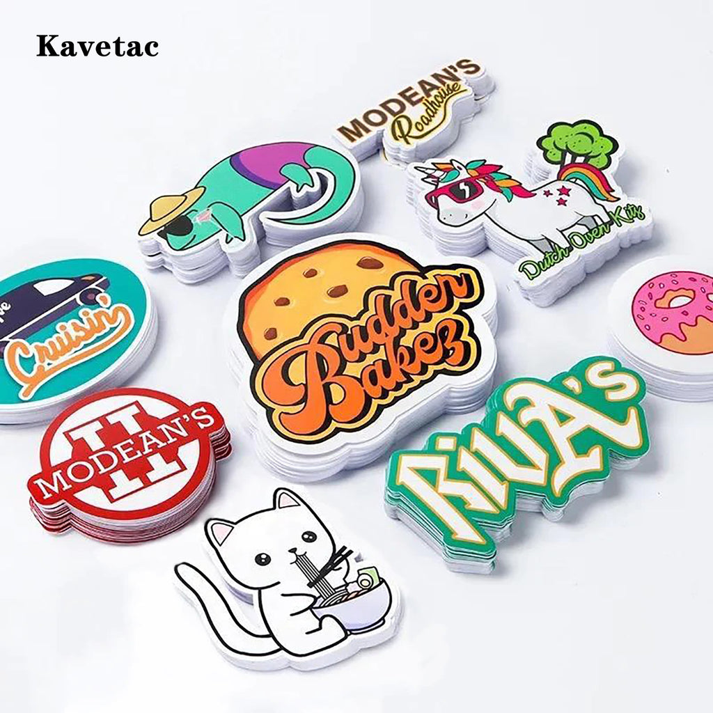 KAVETAC Personalized Adhesive Labels, Custom Logo Stickers for Packaging & Gifts
