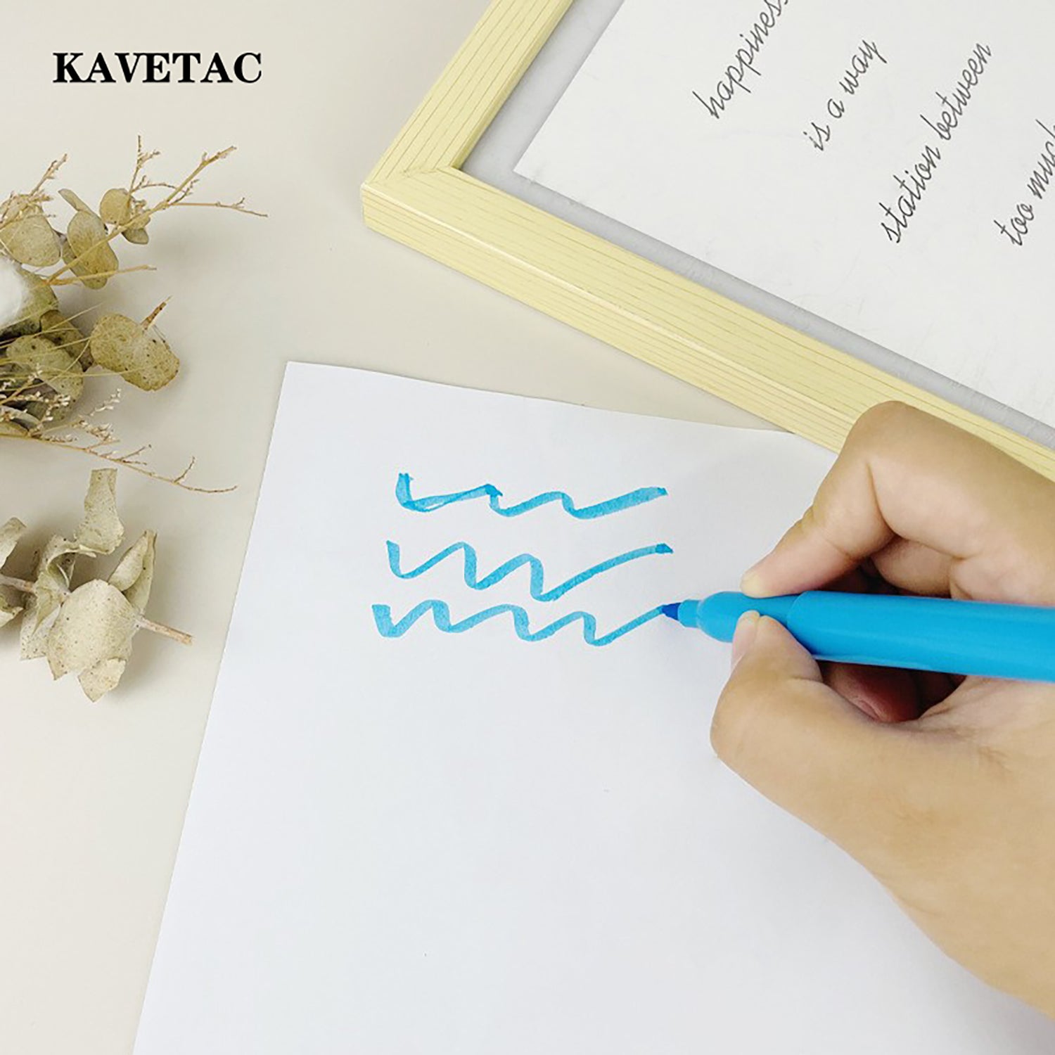 KAVETAC Highlighters, 6-Pack Chisel Tip Fluorescent Markers for School, Office & Note Taking