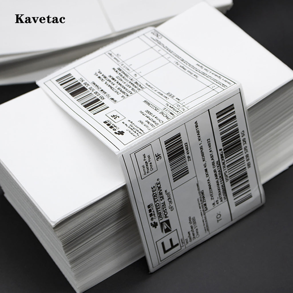 KAVETAC Waterproof Thermal Address Labels, 500PCS 4x6 Inch Shipping Stickers