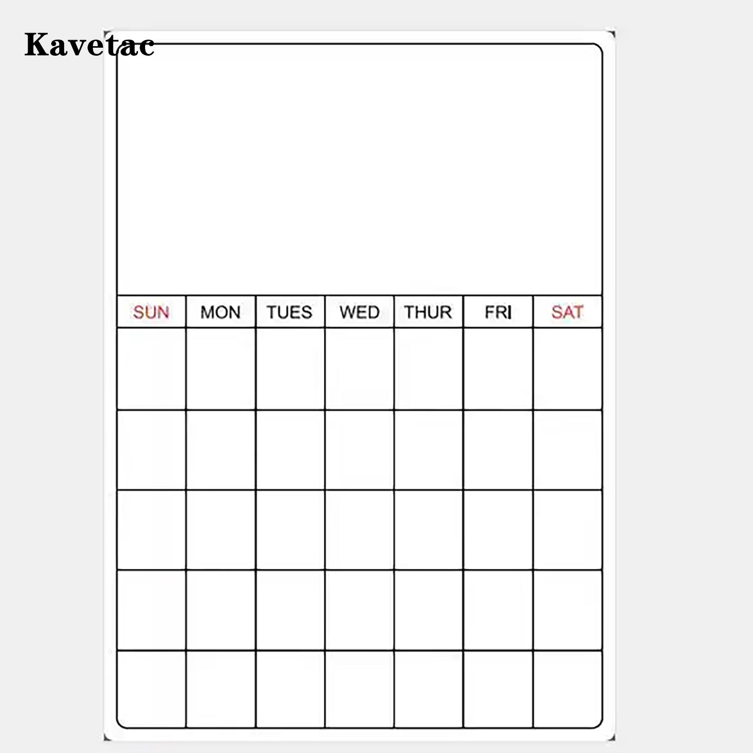 KAVETAC Dry Erase Date Indicators, Monthly Magnetic Calendar for Fridge, Home & Office Organization