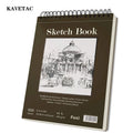 KAVETAC 9" x 12" Sketch Book, Top Spiral Bound Sketch Pad, 100 Sheets 68lb/100gsm Acid-Free Drawing Paper, Art Sketchbook for Drawing Pad for Kids Artists & Beginners Professional Art Supplies for Adults